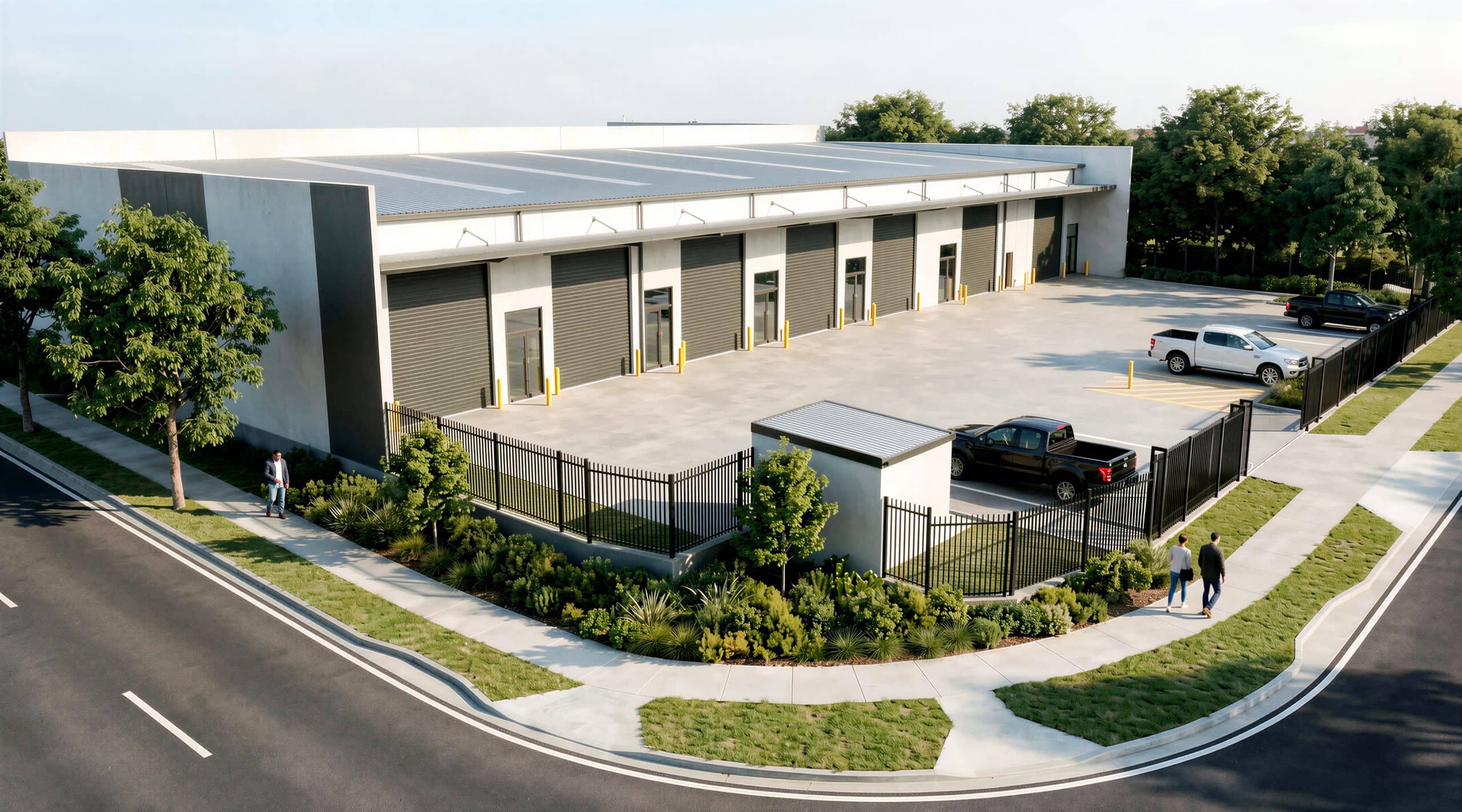 Artist's impression of PENTA Industrial from Franklin Street