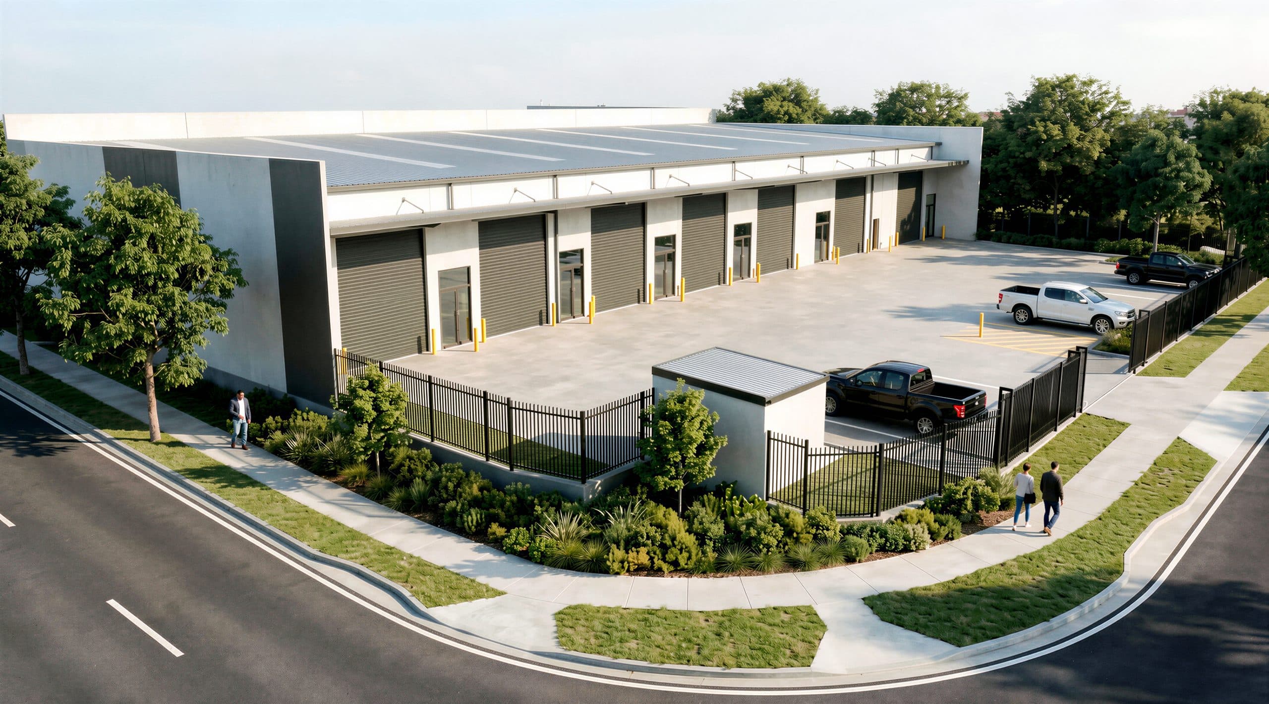 Artist's impression of PENTA Industrial from Franklin Street